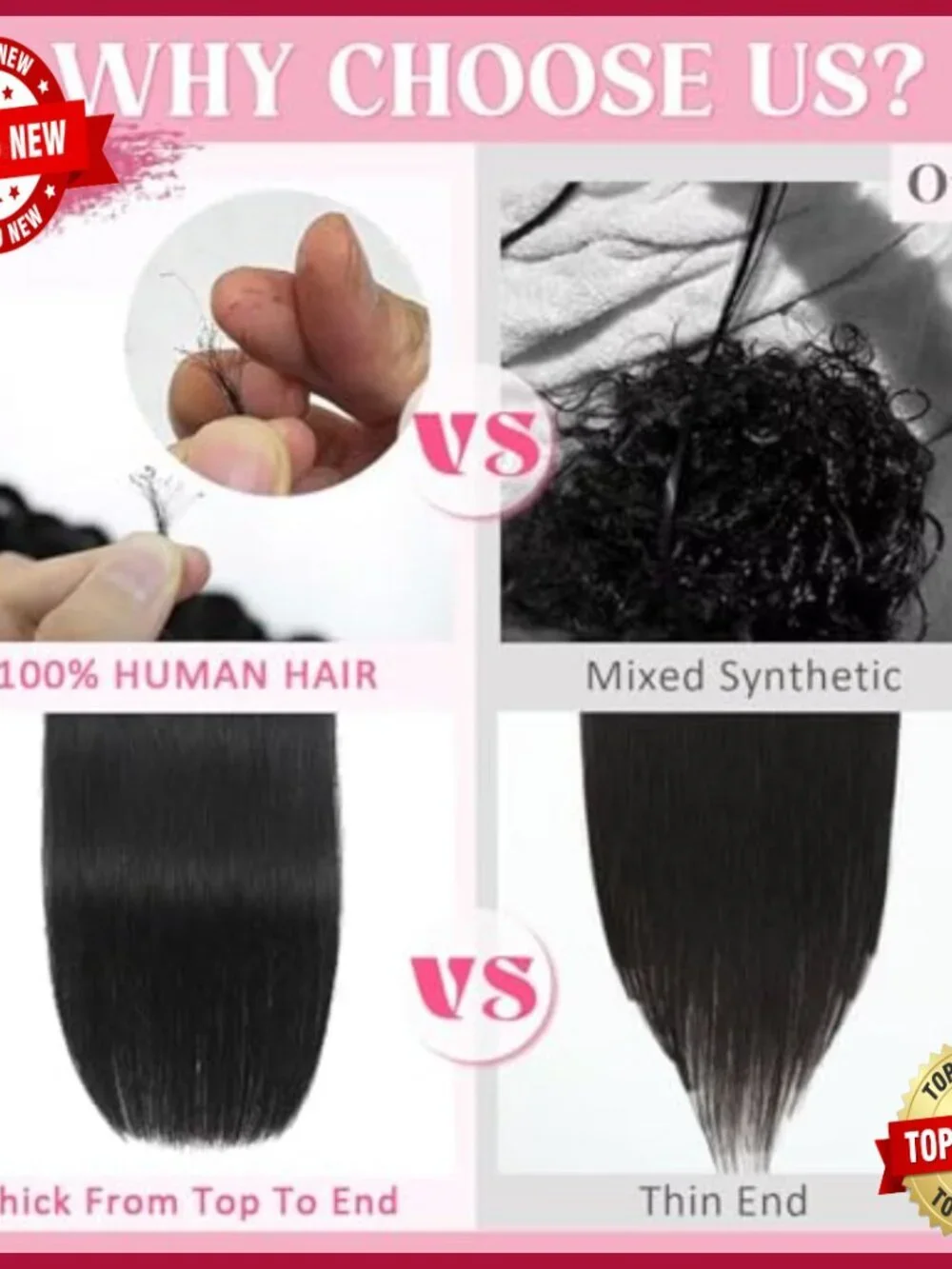 24 Inch Clip In Human Hair Extensions 8 Pieces 120g Salon Quality